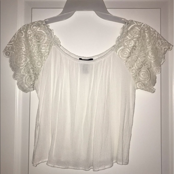 Forever 21 Tops - White Off the Shoulder Top